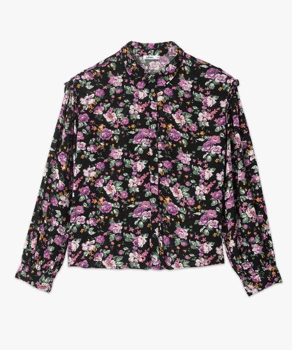 Chemise femme en crêpe avec empiècements froncés aux épaules vue4 - GEMO(FEMME PAP) - GEMO