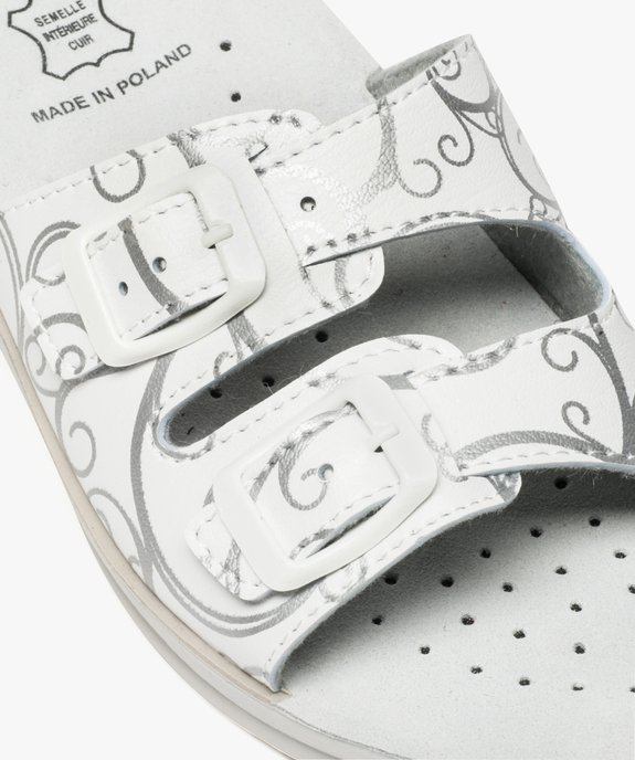 Mules femme confort avec brides à boucles - Cloggy vue6 - GEMO (EQUIPT) - GEMO