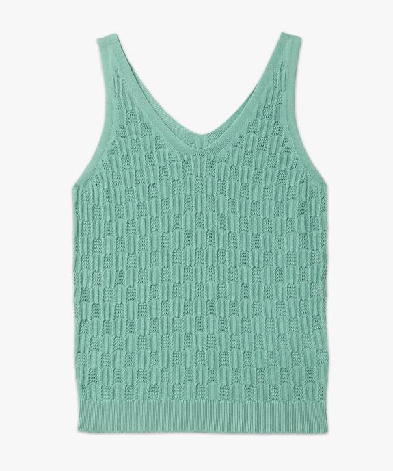 Pull à bretelles en maille ajourée femme vue4 - GEMO(FEMME PAP) - GEMO