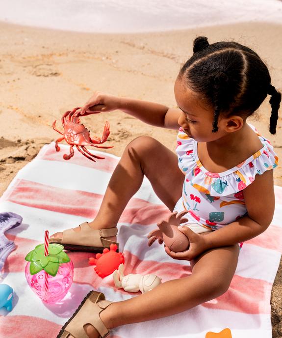 Maillot de bain 2 pièces à motifs fruits bébé fille vue4 - GEMO(BEBE DEBT) - GEMO