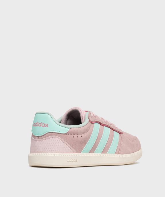Baskets basses en cuir suédé Breaknet Sleek femme - Adidas vue4 - ADIDAS - GEMO