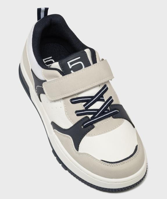 Baskets basses à scratch et lacets élastiques garçon - 5 Miles vue5 - 5 MILES - GEMO