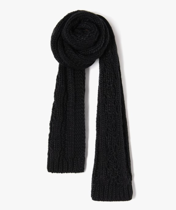 Echarpe en gosse maille torsadée femme vue1 - GEMO (ACCESS) - GEMO