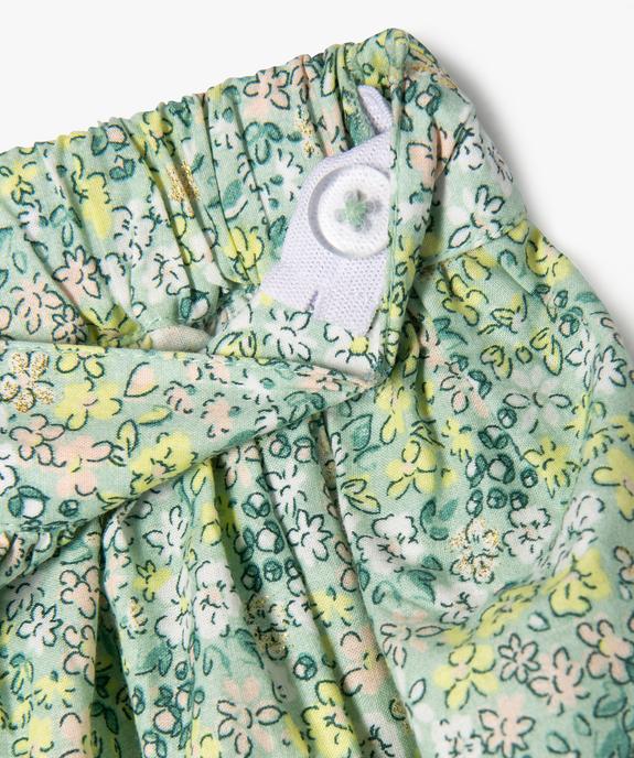 Jupe longue à motifs fleuris fille vue4 - GEMO (ENFANT) - GEMO