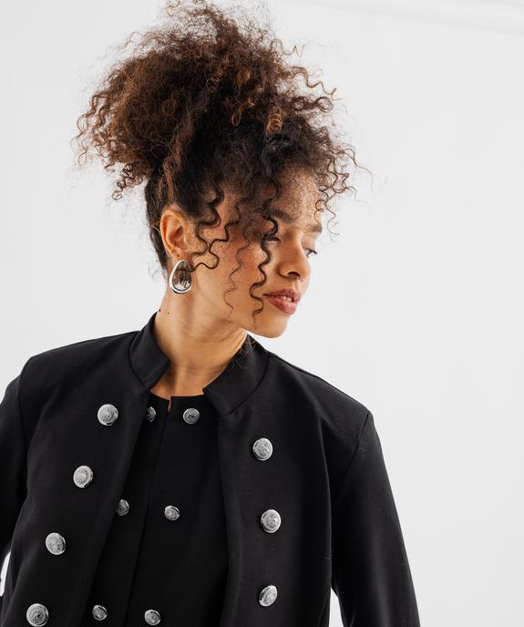 Veste courte style officier femme vue2 - GEMO 4G FEMME - GEMO