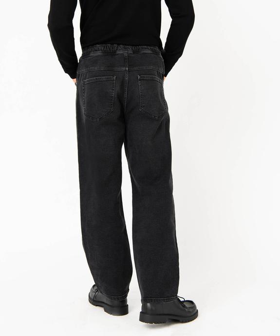 Jean Wide Leg avec taille élastique homme vue3 - GEMO 4G HOMME - GEMO