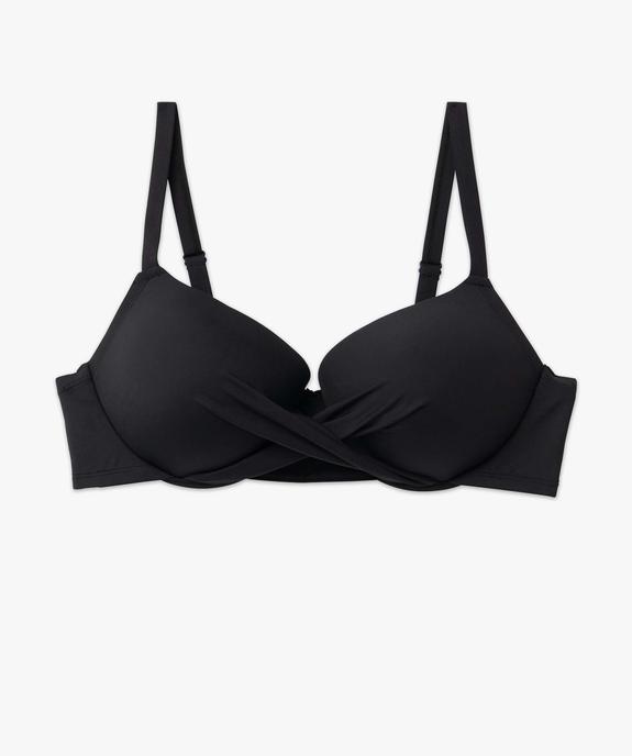 Haut de maillot de bain femme grande taille emboitant et drapé vue4 - GEMO (PLAGE) - GEMO