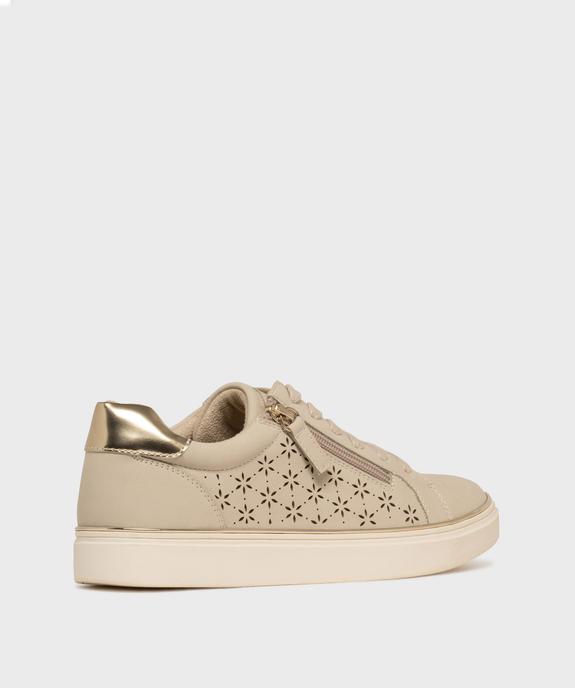 Baskets basses à lacets et zip femme - Valentina Baldano vue4 - VALENTINA BALDA - GEMO