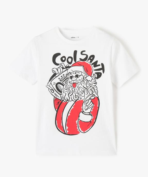 Tee-shirt garçon à manches courtes avec motif de Noël vue2 - GEMO (JUNIOR) - GEMO