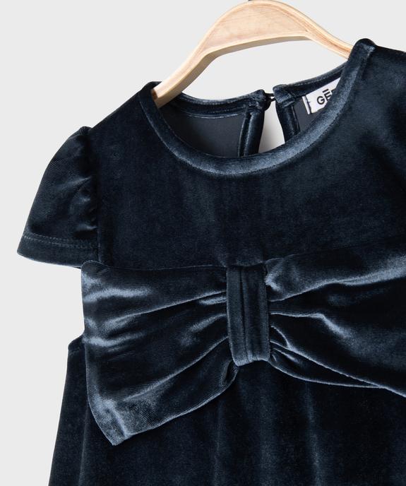 Robe de cérémonie en velours bébé fille vue3 - GEMO(BEBE DEBT) - GEMO