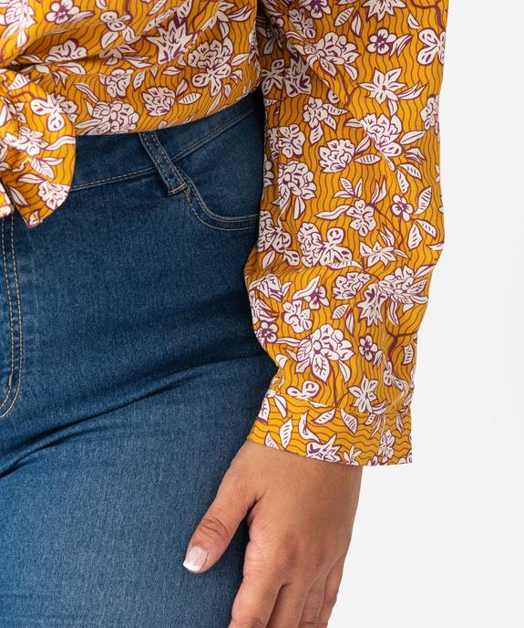 Pantacourt en jean stretch coupe slim taille normale femme grande taille vue2 - GEMO 4G GT - GEMO