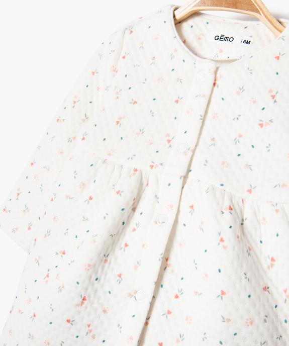 Ensemble 2 pièces robe + pantalon en maille bébé fille vue3 - GEMO(BB COUCHE) - GEMO