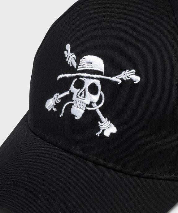 Casquette avec tête de mort brodée garçon - One Piece vue3 - ONE PIECE - GEMO