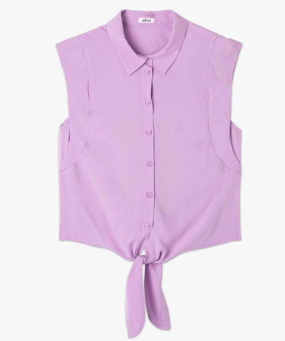 Chemise sans manches avec liens à nouer femme vue4 - GEMO(FEMME PAP) - GEMO