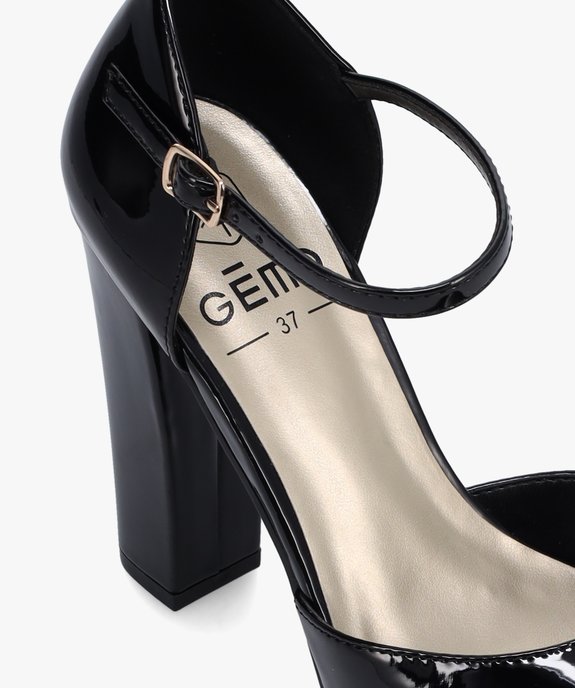 Escarpins femme à talon vernis style rockabilly vue6 - GEMO(URBAIN) - GEMO