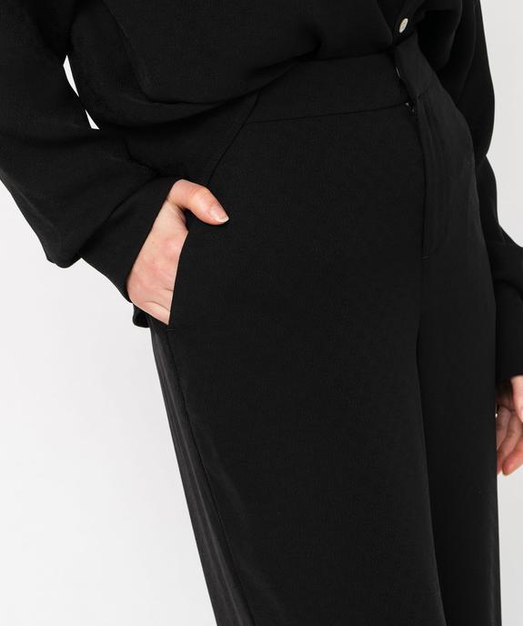 Pantalon fluide à micro motifs ton sur ton femme vue2 - GEMO(FEMME PAP) - GEMO