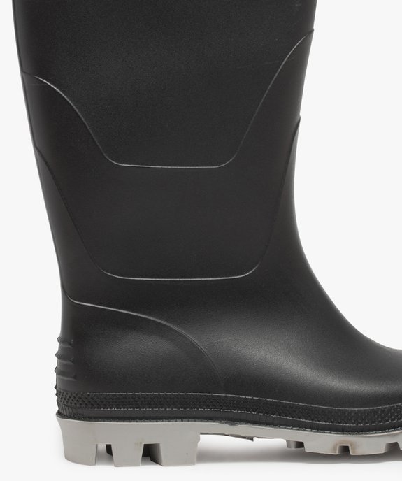 Bottes de pluie homme à semelle crantée contrastée vue6 - URBAN STEPS - GEMO