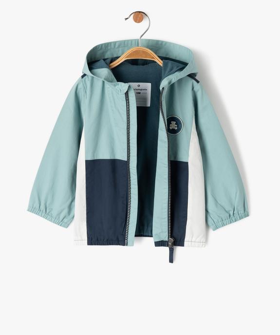 Blouson à capuche tricolore bébé garçon - LuluCastagnette vue2 - LULUCASTAGNETTE - GEMO