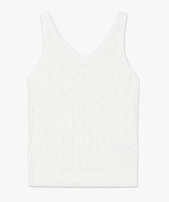 Pull à bretelles en maille ajourée femme vue4 - GEMO(FEMME PAP) - GEMO