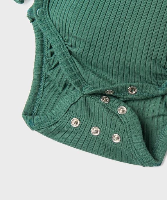 Ensemble naissance évolutif 3 pièces bébé : body, pantalon, bonnet vue3 - GEMO 4G BEBE - GEMO