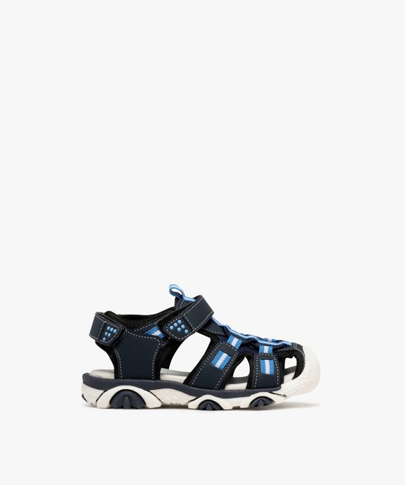 Sandales sport look randonnée à bout fermé et à scratchs garçon vue1 - BUGGY - GEMO