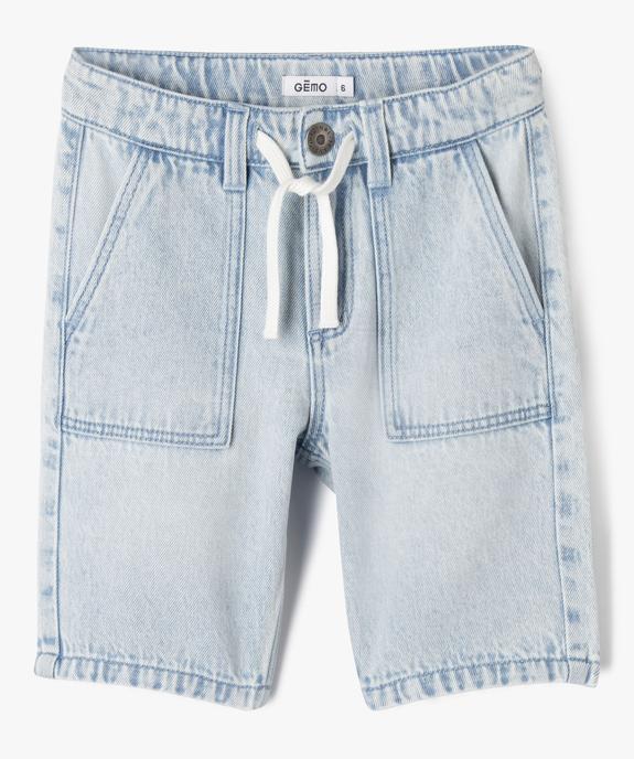 Bermuda en jean coupe Skater garçon vue5 - GEMO (ENFANT) - GEMO
