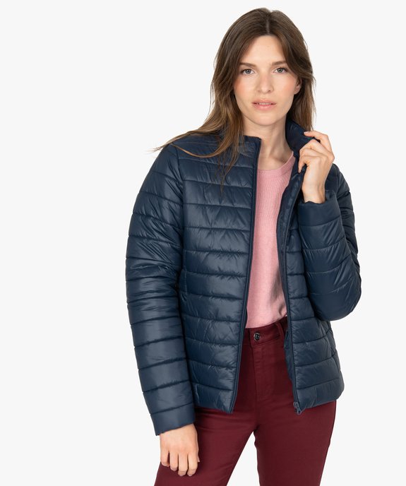 Blouson femme matelassé avec col montant vue3 - GEMO(FEMME PAP) - GEMO