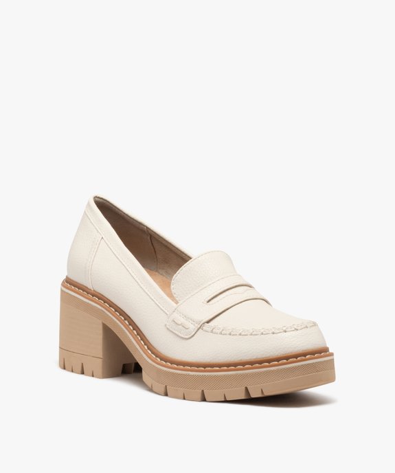 Mocassins femme avec épaisse semelle crantée - 5 Miles vue3 - 5 MILES - GEMO