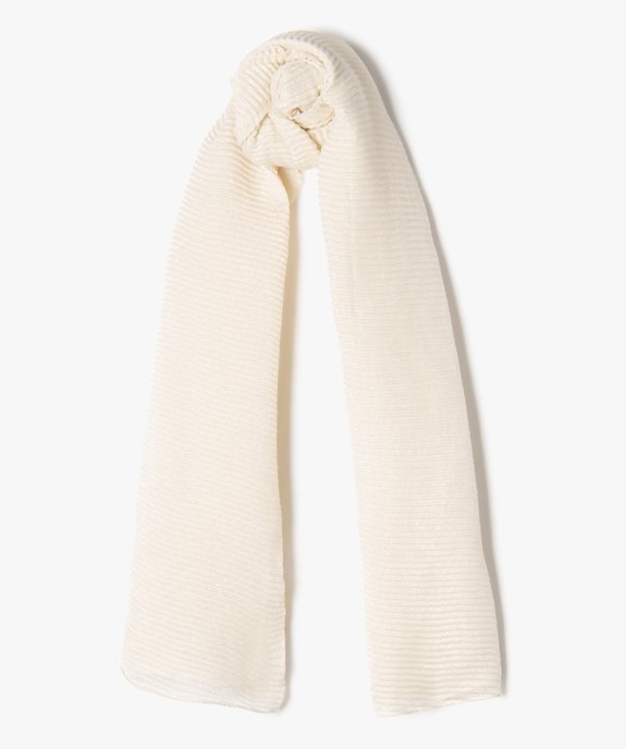 Foulard pailleté en maille gaufrée femme vue1 - GEMO (ACCESS) - GEMO
