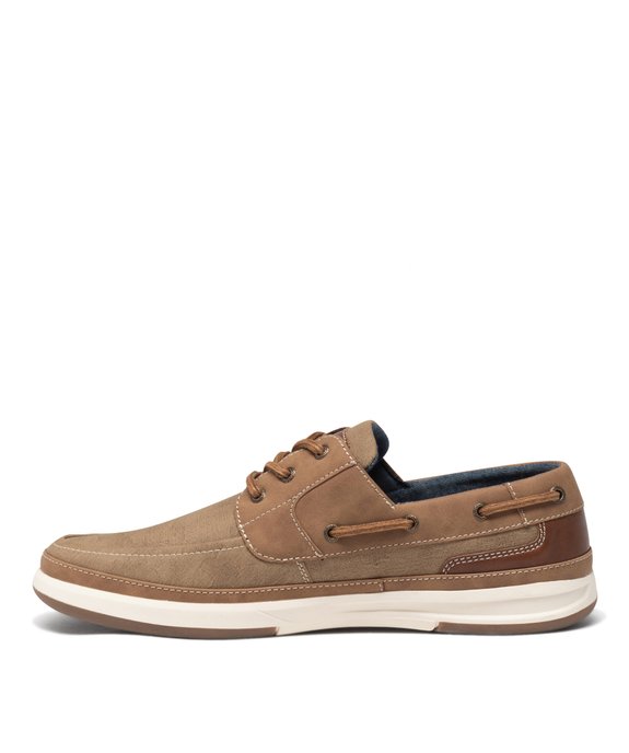 Chaussures bateau à lacets vue3 - URBAN STEPS - GEMO