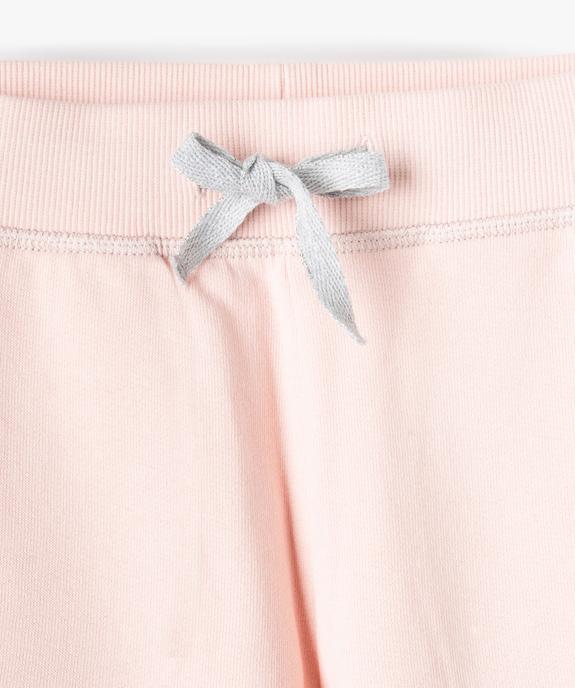 Leggings de sport avec surpiqûres pailletées fille vue2 - GEMO 4G FILLE - GEMO