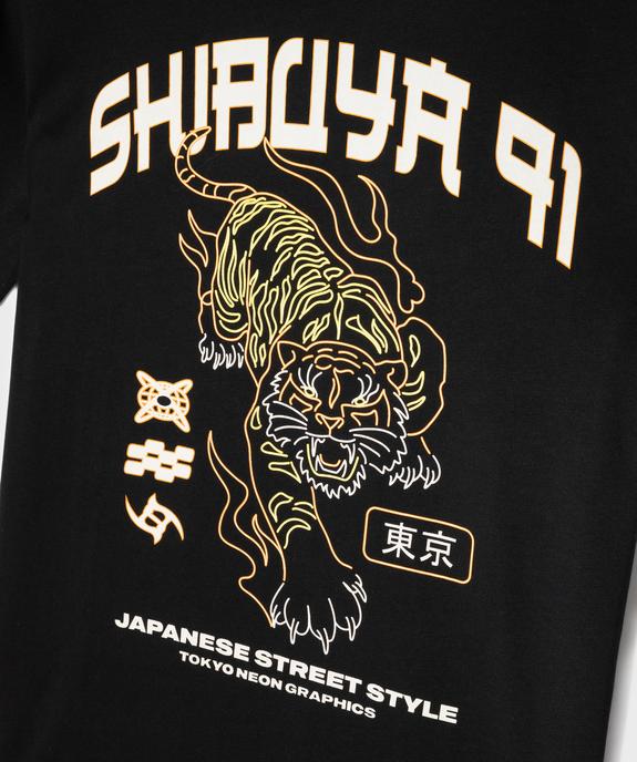 Tee-shirt manches courtes avec motif streetwear garçon vue2 - GEMO 4G GARCON - GEMO