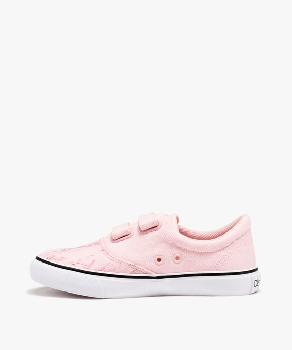 Baskets en toile skateshoes à scratch fille - Kappa Nisio vue3 - KAPPA - GEMO