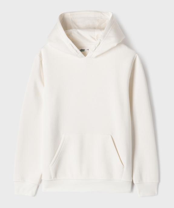 Sweat à capuche uni intérieur molletonné garçon vue1 - GEMO 4G GARCON - GEMO