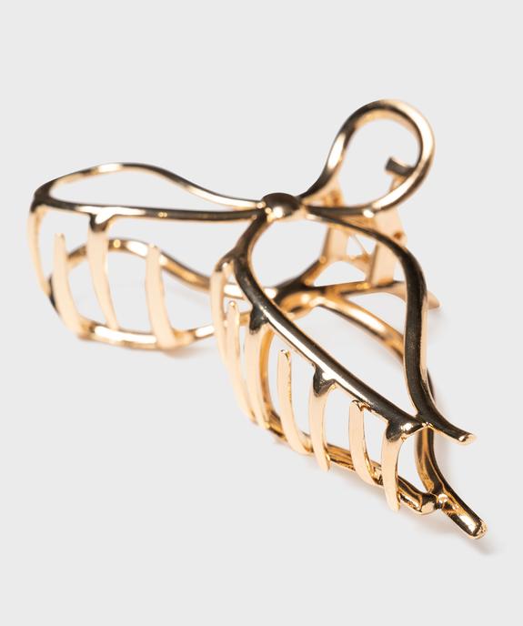Pince crabe pour les cheveux en métal en forme de noeud vue2 - GEMO (ACCESS) - GEMO