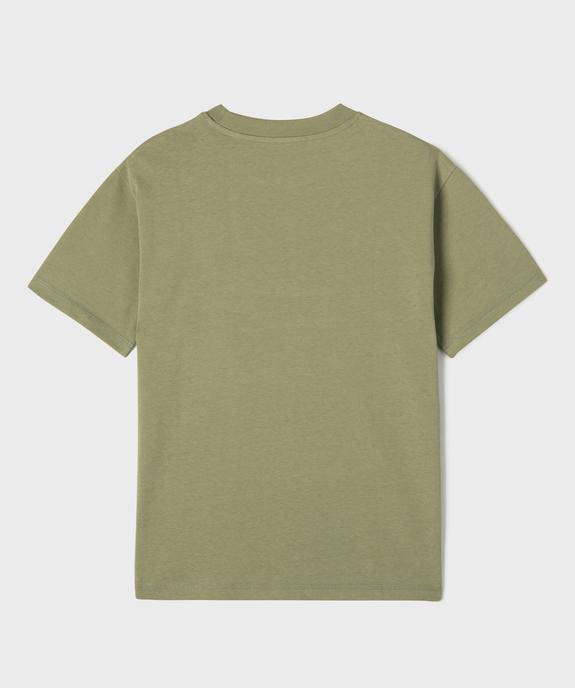 Tee-shirt manches courtes en jersey de coton garçon vue4 - GEMO (JUNIOR) - GEMO