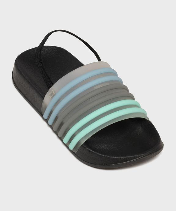 Mules de plage à bride multicolore avec élastique garçon vue5 - GEMO (PLAGE) - GEMO