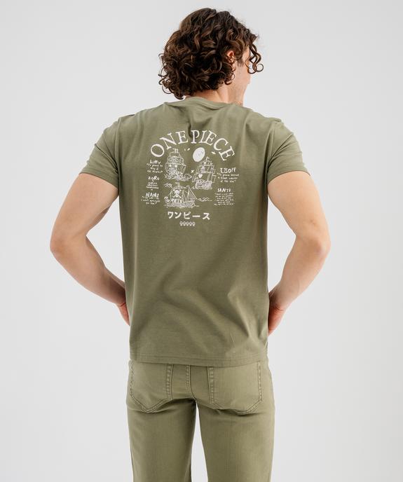 Tee-shirt manches courtes imprimé devant et dos homme - One Piece vue3 - ONE PIECE - GEMO