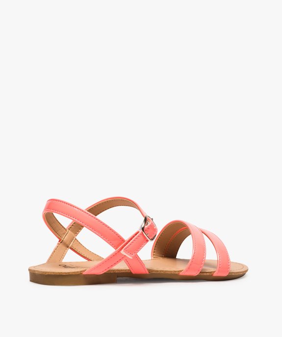 Sandales filles à brides fines brillantes vue4 - GEMO (ENFANT) - GEMO