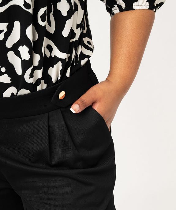 Pantalon large à pinces femme grande taille vue2 - GEMO (G TAILLE) - GEMO