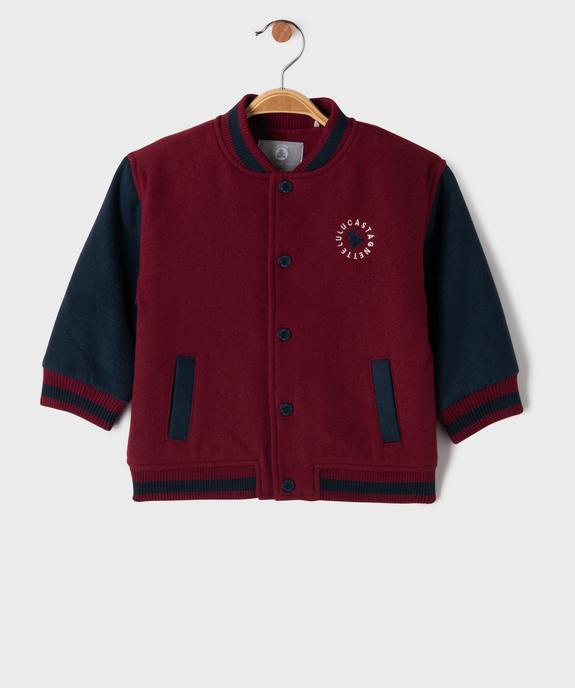 Blouson Teddy à boutons pression bébé garçon LuluCastagnette vue3 - LULUCASTAGNETTE - GEMO