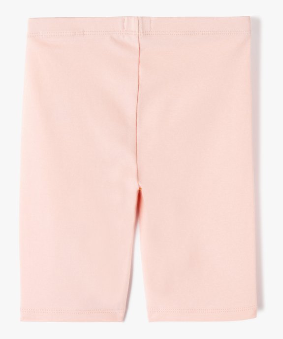 Leggings court en coton stretch fille vue3 - GEMO 4G FILLE - GEMO