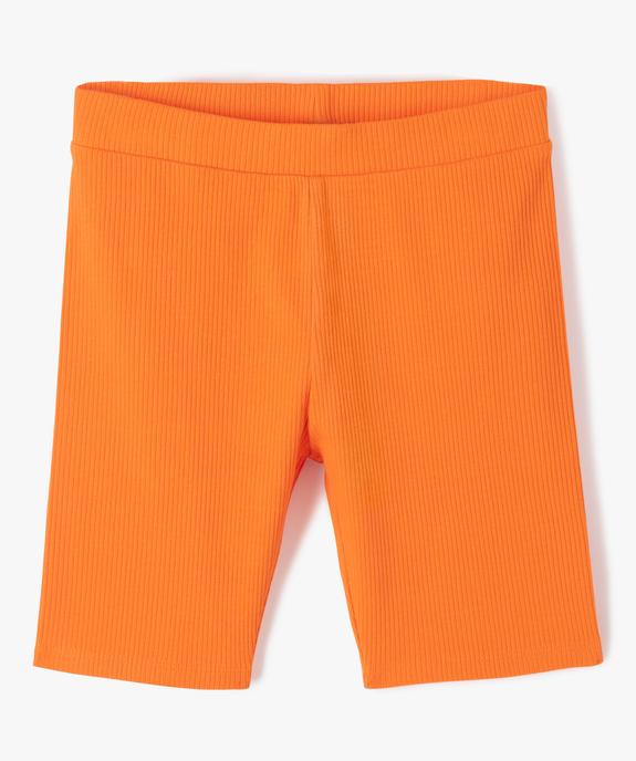 Short fille cycliste en maille côtelée vue1 - GEMO 4G FILLE - GEMO