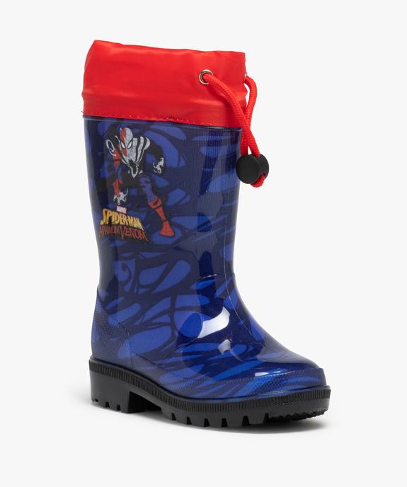 Bottes de pluie garçon à col ajustable - Spiderman vue2 - SPIDERMAN - GEMO
