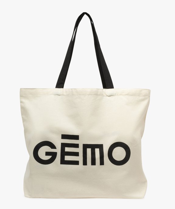 Totebag grand format en coton Gémo vue1 - GEMO (ACCESS) - GEMO