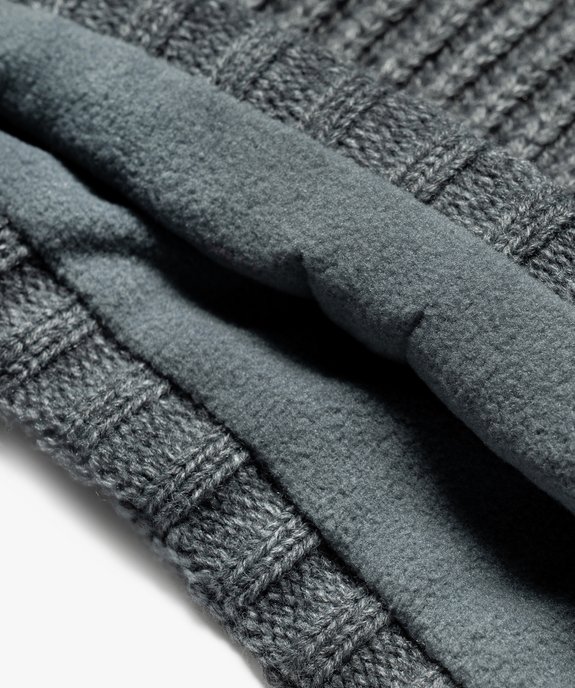 Echarpe snood doublée polaire garçon - Camps United vue3 - CAMPS - GEMO