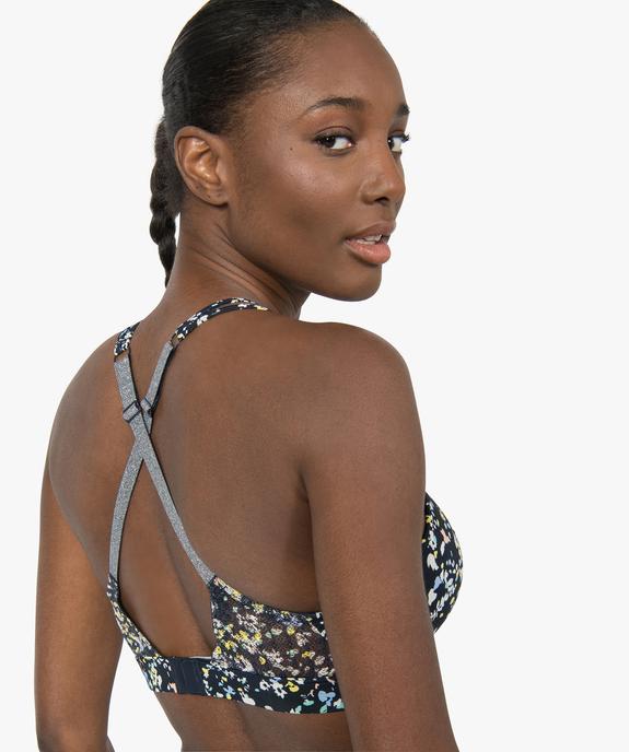 Soutien-gorge de sport push-up – Maintien moyen vue2 - GEMO(HOMWR FEM) - GEMO