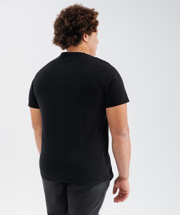 Tee-shirt manches courtes col rond en coton homme vue7 - GEMO 4G HOMME - GEMO