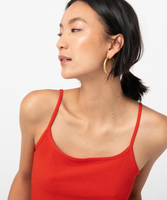 Débardeur uni à fines bretelles femme vue2 - GEMO (MAILLE) - GEMO