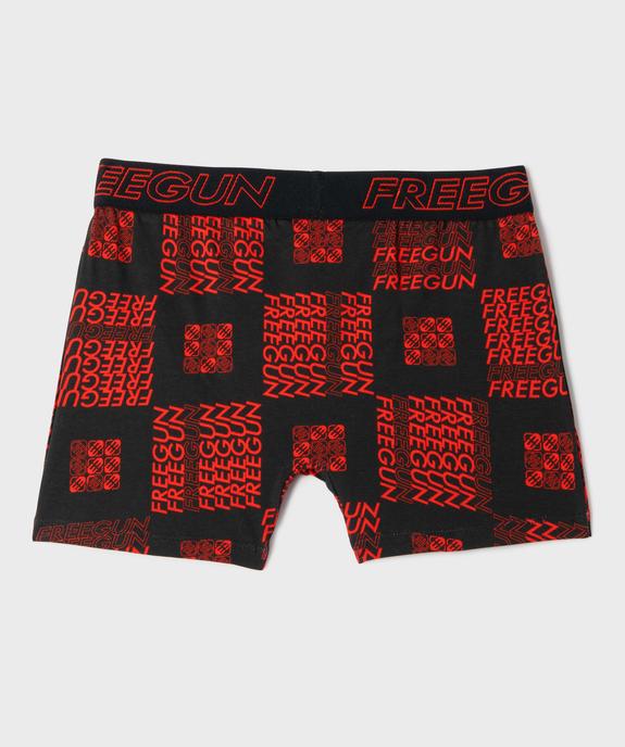 Boxers de sport en coton stretch garçon (lot de 3) - Freegun vue3 - FREEGUN - GEMO